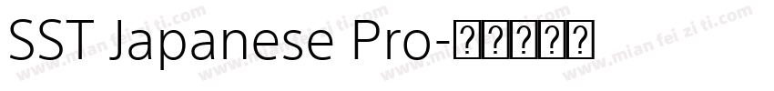 SST Japanese Pro字体转换